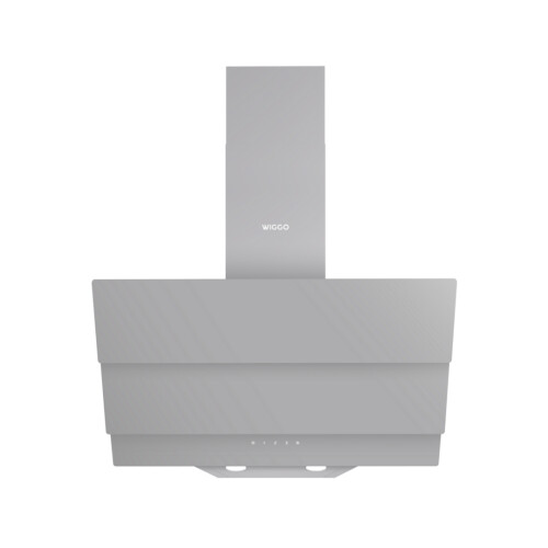 Wiggo WE-D633G(G) - Schuine Afzuigkap 60 cm - Eco Double Vented Air Outlet - Grijs Triple Glas Tweedehands