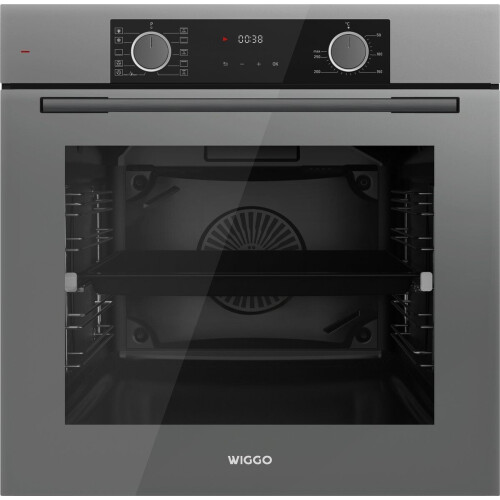 Wiggo WO-BFA610(G) - Inbouw heteluchtoven - 73L - Airfryer functie - Grijs Tweedehands