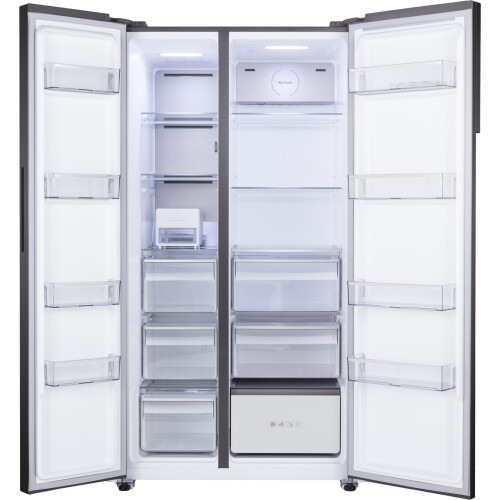 Wisberg Wbsbsnd595cb - Amerikaanse Koelkast - 177 Cm - 595l - No Frost - Zwart Rvs | Nieuw (outlet)
