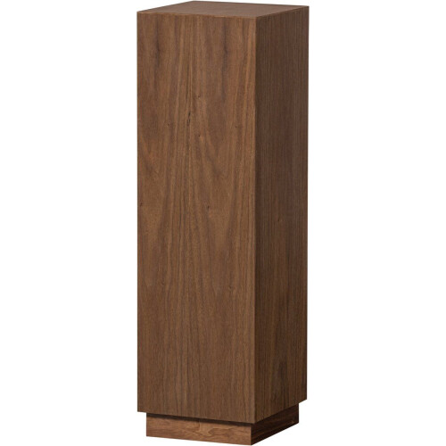 WOOOD Enid - Plantenstandaard - Robuuste zuil - Walnoot/Bruin - 80x24x24 cm Tweedehands