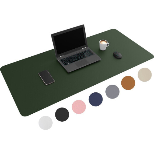 WURK Muismat XXL - Bureau Onderlegger - Inclusief Kabel Clip - 120x60 - Groen