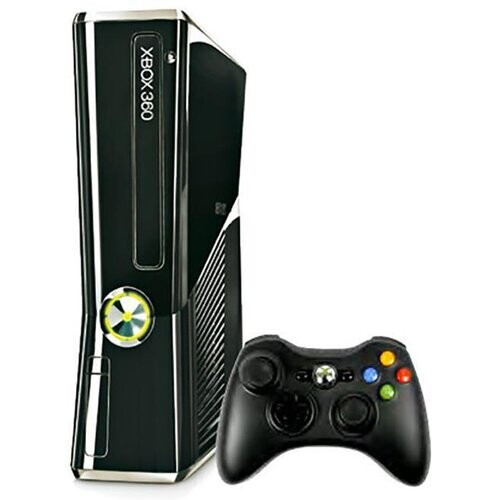 Xbox 360 Slim - Zwart Tweedehands