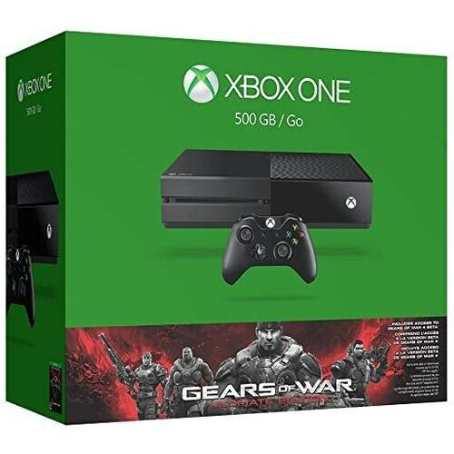 Xbox One 500GB - Zwart - Limited edition Gears of War Ultimate + Gears of War Ultimate Tweedehands