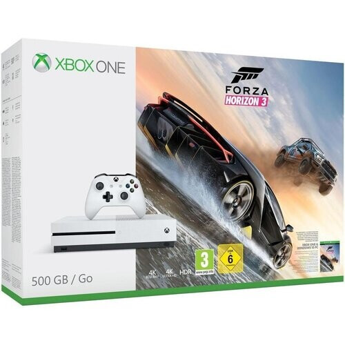 Xbox One S 500GB - Wit + Forza Horizon 3 Tweedehands