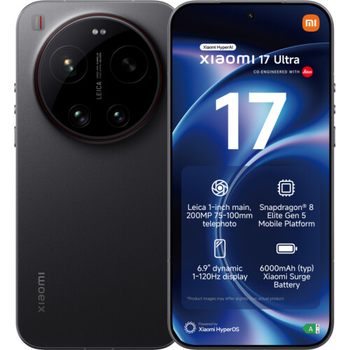 Xiaomi 17 Ultra 16GB RAM - 512 GB Zwart