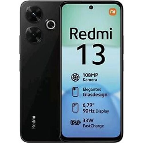Xiaomi Redmi 13 Dual SIM 128GB middernacht zwart Tweedehands