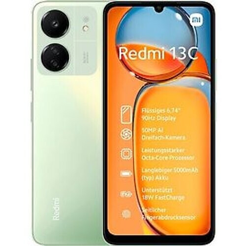Xiaomi Redmi 13C Dual SIM 128GB 4GB RAM klaver groen Tweedehands