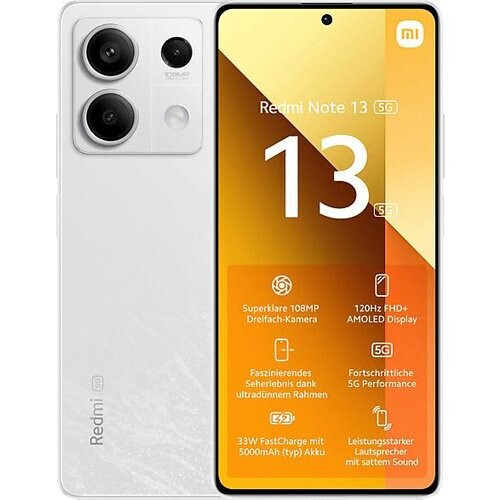 Xiaomi Redmi Note 13 256GB - Wit - Simlockvrij - Dubbele simkaart Tweedehands