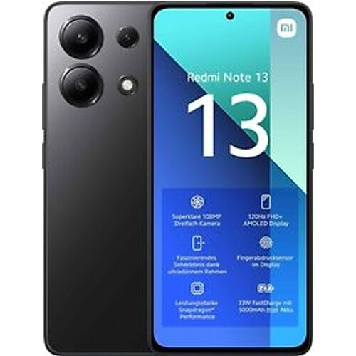 Xiaomi Redmi Note 13 Dual SIM 128GB 6GB RAM middernacht zwart Tweedehands