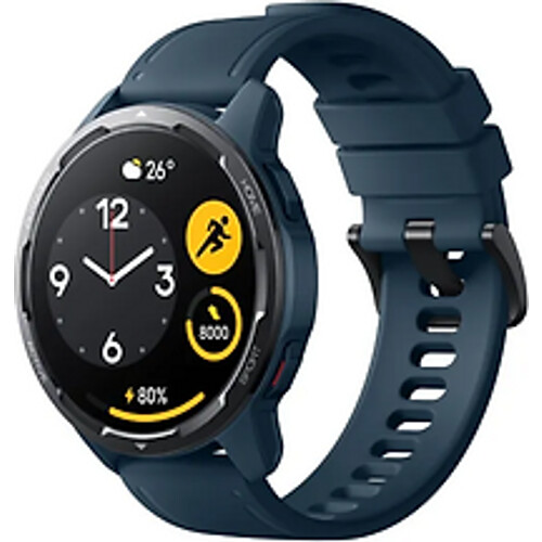 Xiaomi Watch S1 Active 46 mm blau op siliconen bandje blauw [wifi] Tweedehands