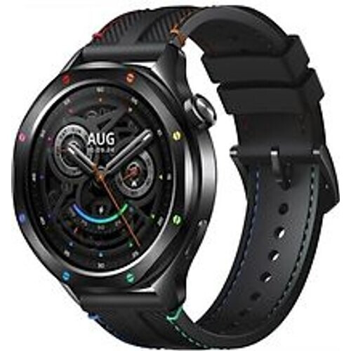 Xiaomi Watch S4 47 mm aluminium kast met fluorelastomeer bandje regenboog