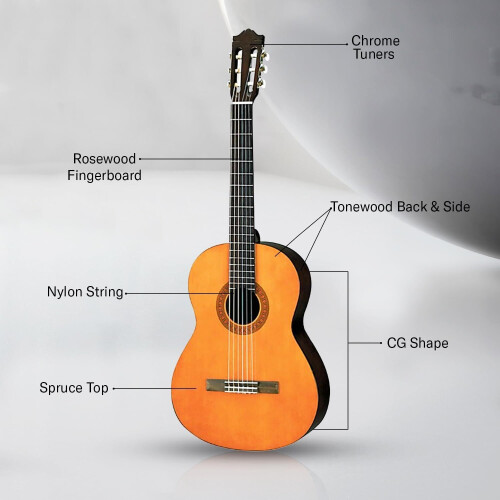Yamaha C40 NT - 4/4 Klassieke Gitaar - Nylonsnaren - Natuurlijk hout Tweedehands