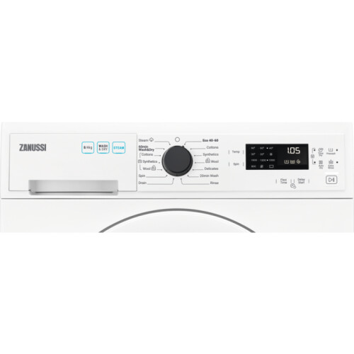 Zanussi Zwd86sb4pw - Was-droogcombinatie - 8 Kg Wassen - 4 Kg Drogen - 1600 Tpm - Inverter Motor - Energieklasse E | Tweedehands (Refurbished)