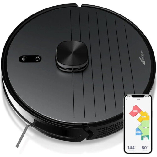 Zoef Robot Arie - Robotstofzuiger met Dweilfunctie - Slimme Navigatie UV-C licht - Antraciet Tweedehands