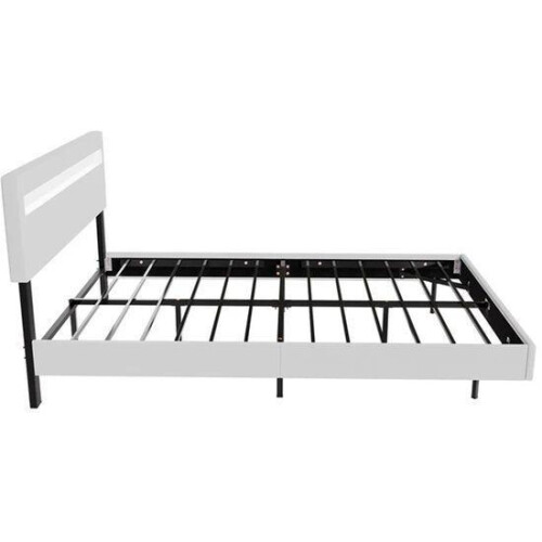 Zwevend Bed Lissabon - 140x200cm - LED Verlichting - Wit