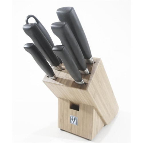 Zwilling 4 Star - Messenblok - 5 messen en aanzetstaal - Bamboe